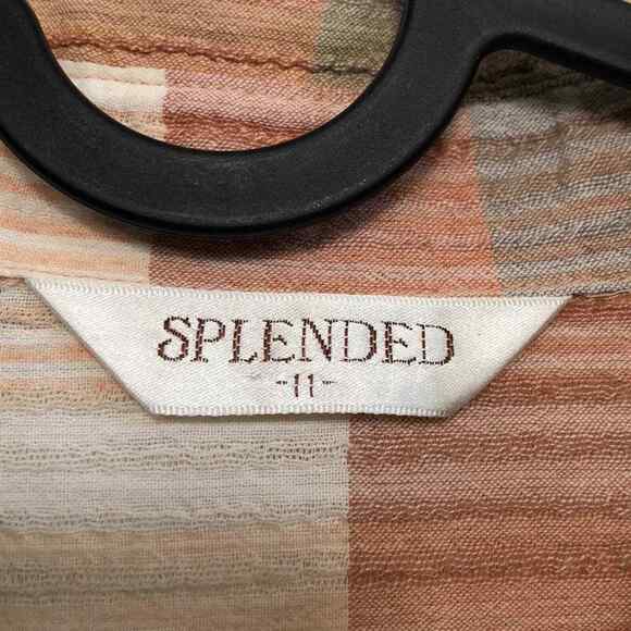 Splended textured button‎ down Plaid Women’s Size M Medium - Picture 3 of 5